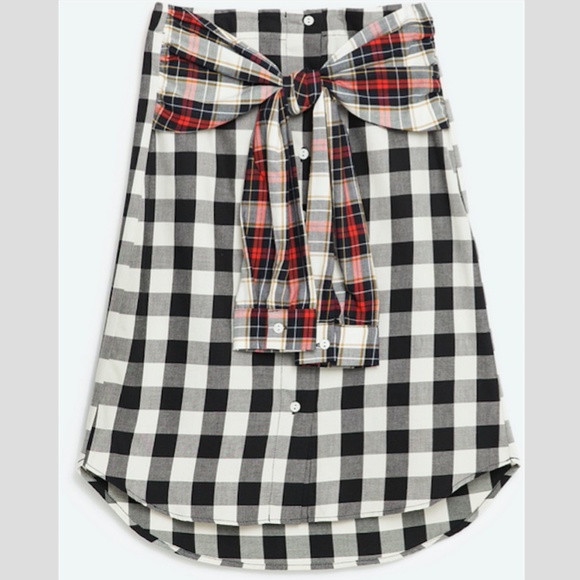 Zara Tops - Zara Trafaluc Flannel Flared Skirt Medium